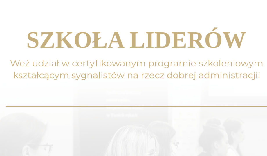 Zdjęcie do Rekrutacja do Szkoły Lider&oacute;w