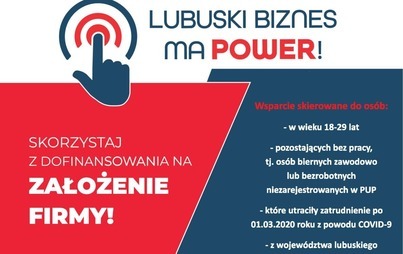 Zdjęcie do Nab&oacute;r dokument&oacute;w rekrutacyjnych do Projektu pn. &bdquo;Lubuski Biznes ma POWER&rdquo;