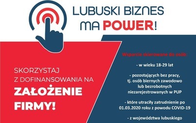 Zdjęcie do NAB&Oacute;R DOKUMENT&Oacute;W REKRUTACYJNYCH  DO PROJEKTU &bdquo;Lubuski Biznes ma POWER&rdquo;