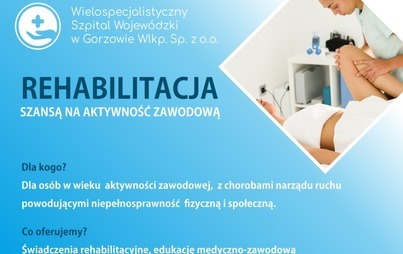 Zdjęcie do "Rehabilitacja szansa na aktywność zawodową"
