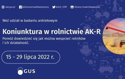 Zdjęcie do Badanie koniunktury w gospodarstwie rolnym 