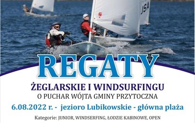 Zdjęcie do REGATY ŻEGLARSKIE I WINDSURFINGU o Puchar W&oacute;jta Gminy Przytoczna