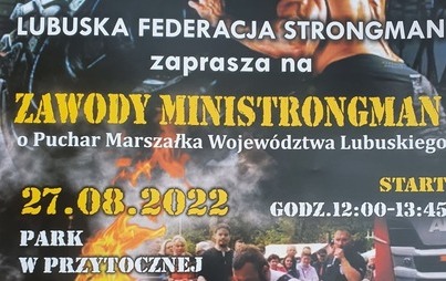 Zdjęcie do Zapraszamy na zawody MINISTRONGMAN