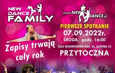 Zdjęcie do Zesp&oacute;ł Taneczny NEW DANCE FAMILY zaprasza na zajęcia w nowym Roku Artystycznym 2022/2023