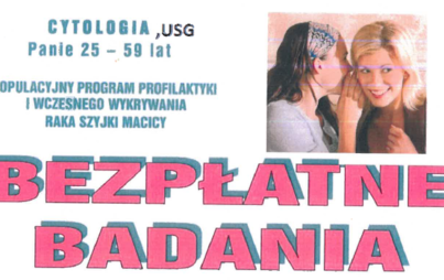 Zdjęcie do BEZPŁATNE BADANIA