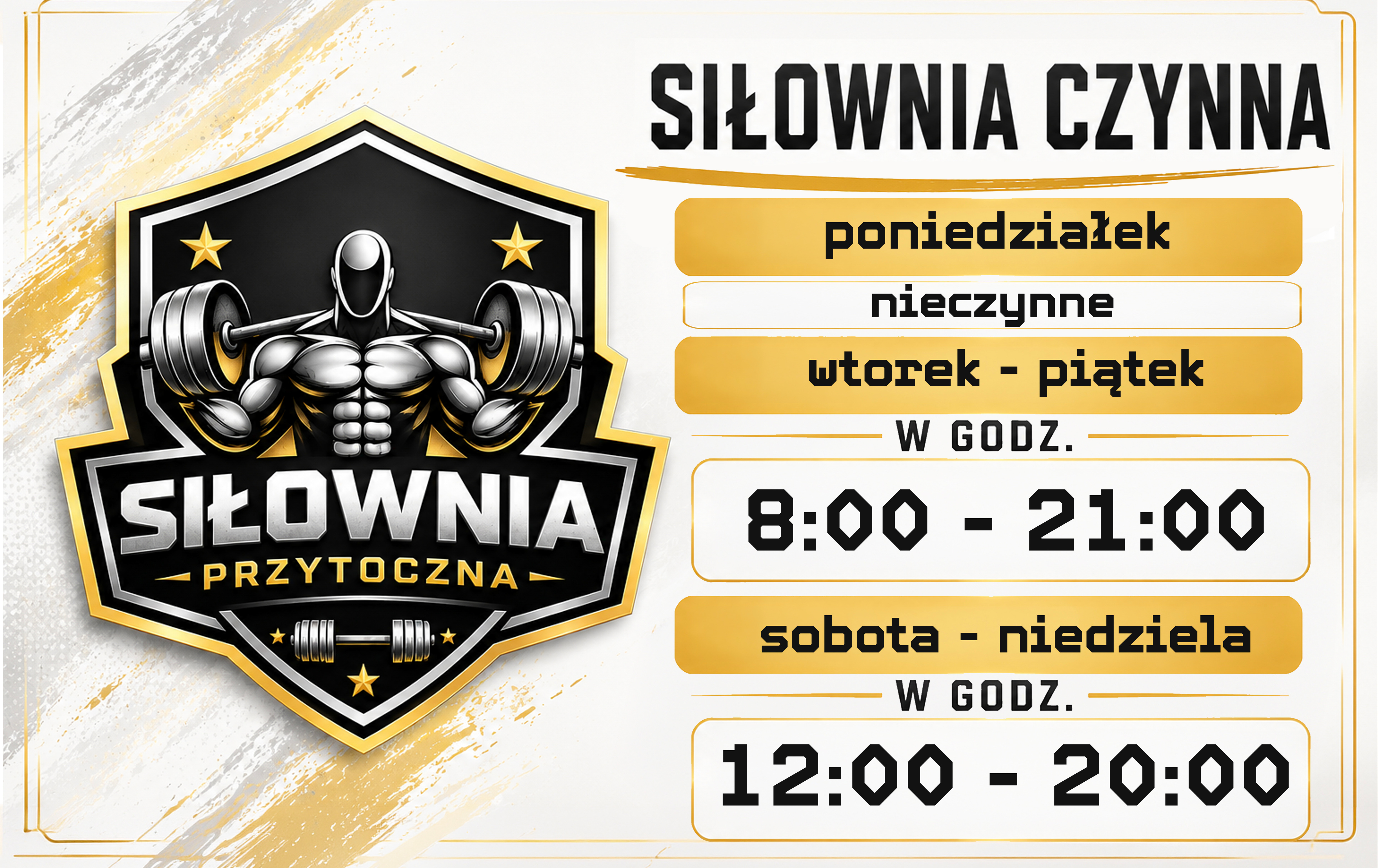 Siłownia Przytoczna zaprasza do aktywności